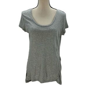 Bench Women's Short Sleeve Crew Neck T-Shirt - Grey - size Small